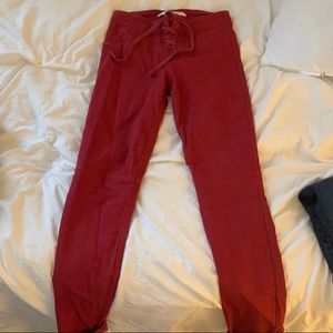 Joe’s jeans red pull on pant